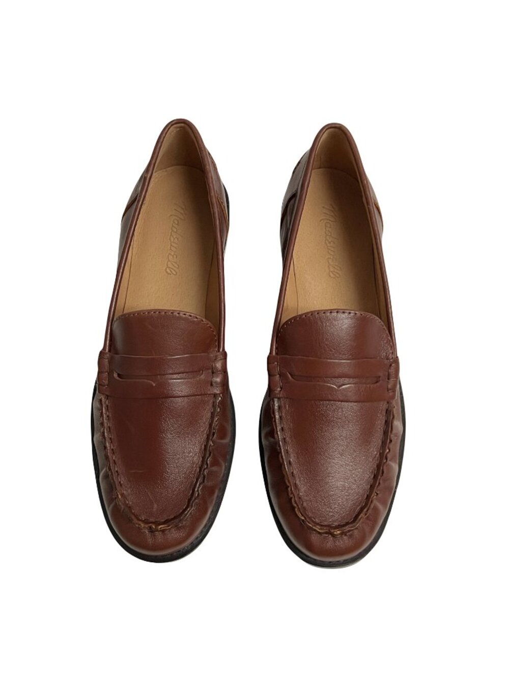 Madewell NYE Penny Loafers Apple Butter Brown Size 7 NEW IN BOX - Picture 2 of 8